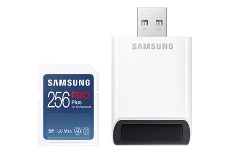 Samsung SDXC 256GB PRO PLUS + USB adaptér; MB-SD256KB/WW