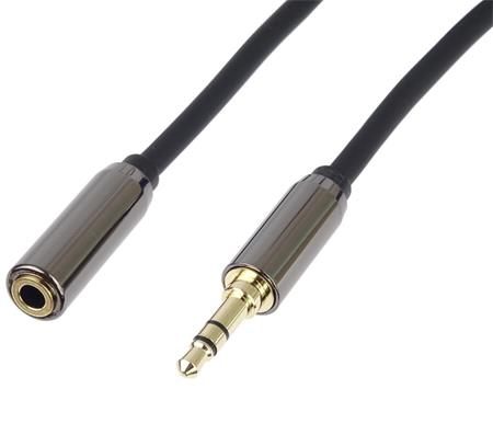 PremiumCord HQ stíněný prodlužovací kabel Jack 3.5mm - Jack 3.5mm M/F 1