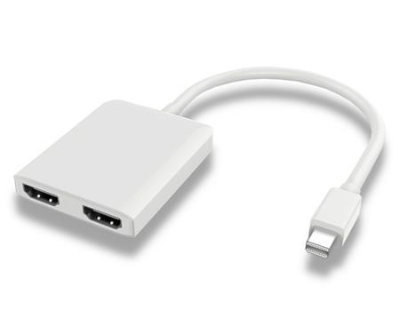 PremiumCord adaptér mini DisplayPort - 2x HDMI