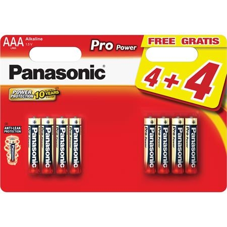 Panasonic LR03 8BP AAA Pro Power alk; LR03 8BP AAA Pro Power alk