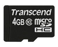 Transcend MicroSDHC karta 4GB Class 10