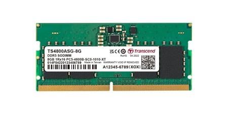 Transcend paměť 8GB SODIMM DDR5 4800 (JetRam) 1Rx16 1Gx16 CL40 1.1V; JM4800ASG-8G