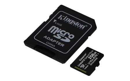 Kingston Canvas Select Plus microSD 256 GB + SD adaptér; SDCS2/256GB