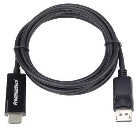 PremiumCord DisplayPort 1.2 na HDMI 2.0 kabel pro rozlišení 4Kx2K@60Hz