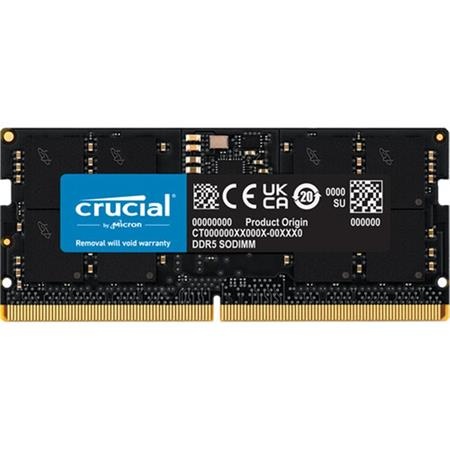 Crucial SO-DIMM DDR5 16GB 4800MHz CL40 1x16GB; CT16G48C40S5