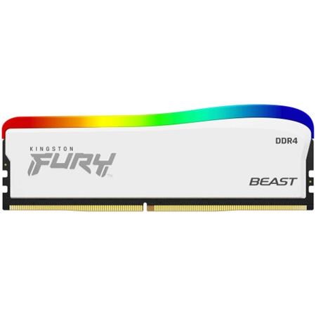 Kingston FURY Beast White DDR4 8GB 3600MT/s DIMM CL17 RGB SE; KF436C17BWA/8