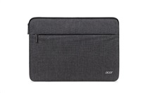Acer protective sleeve dual tone dark gray with front pocket for 15.6"; NP.BAG1A.293