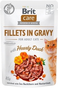 Brit Care Cat Fillets in Gravy Hearty Duck 85g; 110627