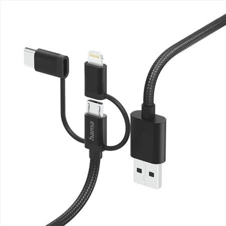 Hama USB kabel 3v1: micro USB