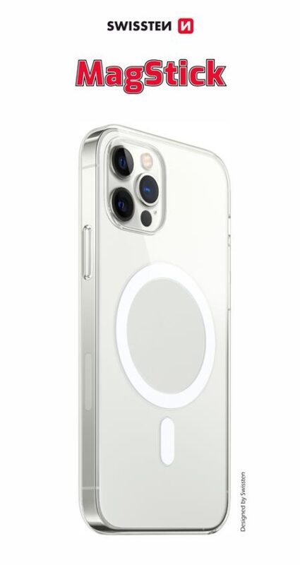 Swissten pouzdro clear jelly magstick iPhone XS MAX transparentní; 33001715