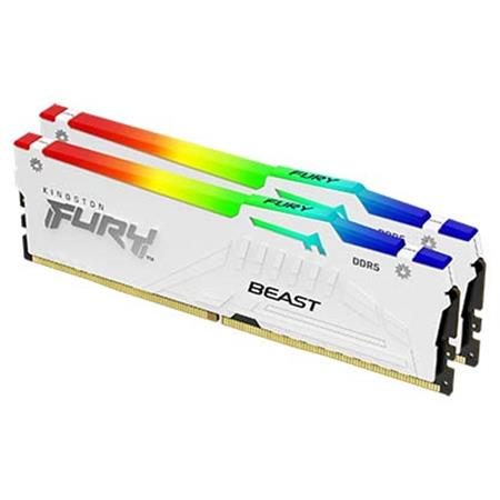 Kingston FURY Beast EXPO DDR5 64GB 5600MHz CL36 2x32GB RGB White; KF556C36BWEAK2-64