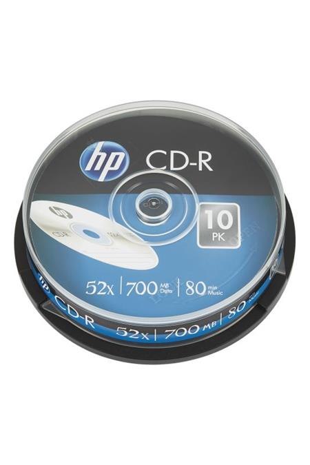 HP CD-R 700MB (80min) 52x 10-spindl; 69308