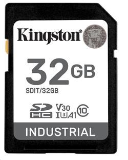 Kingston paměťová karta 32GB Industriální SDHC UHS-I C10; SDIT/32GB