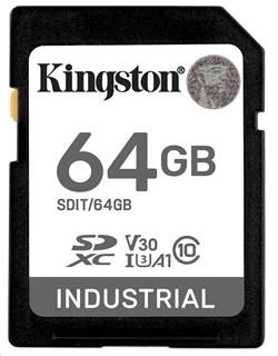 Kingston paměťová karta 64GB Industriální SDHC UHS-I C10; SDIT/64GB
