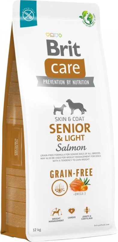 Brit Care Dog Grain-free Senior and Light - salmon and potato