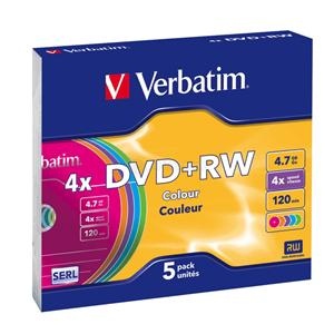 Verbatim DVD+RW - 5 ks