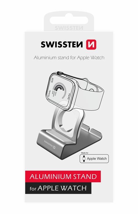 Swissten Hliníkový stojánek pro Apple Watch