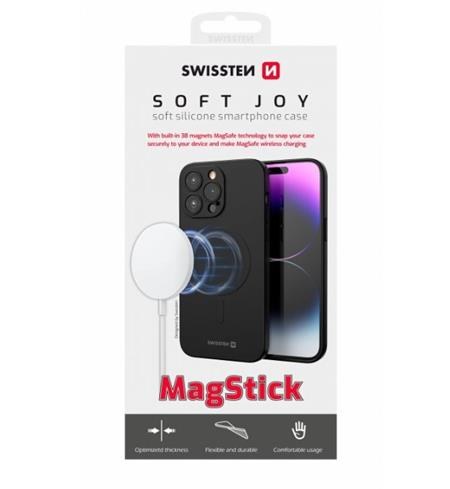 Swissten pouzdro Soft Joy MagStick iPhone 14 Plus black; 35500111