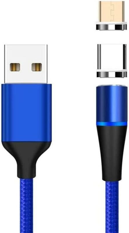 PremiumCord Magnetický micro USB a USB-C nabíjecí a datový kabel 1m