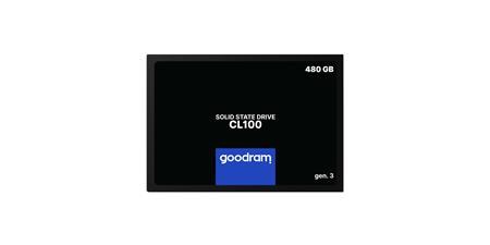 GoodRam SSD CL100 GEN.3 480GB 2.5inch SATA3 540/460MB/s; SSDPR-CL100-480-G3