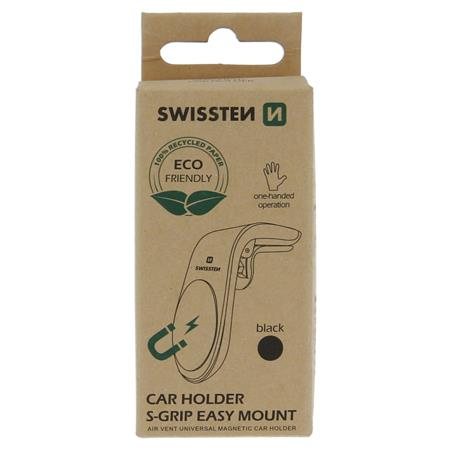 Swissten magnetický držák do ventilace auta easy mount černý (eco balení); 65010700ECO