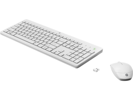 HP 230 Wireless Mouse and Keyboard Combo (White) WW - bezdrátová klávesnice a myš; 3L1F0AA#BCM