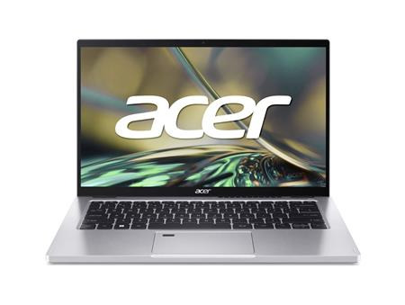 Acer Spin 3 SP314-55N i3-1215U 14" FHD T 16GB 512GB SSD Iris Xe W11H Silver 2R; NX.K0QEC.009