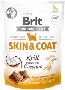 Brit Care Dog Functional Snack Skin&Coat Krill 150g; 103134