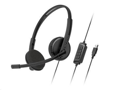 Creative HS-220 sluchátka USB s mikrofonem a potlačením šumu; 51EF1070AA001