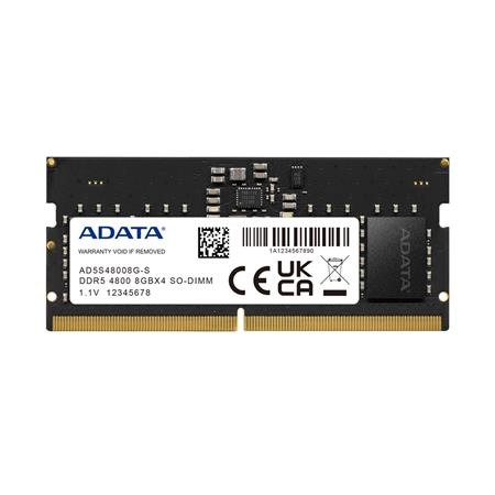 ADATA SO-DIMM DDR5 8GB 4800MHz CL40 1x8GB; AD5S48008G-S