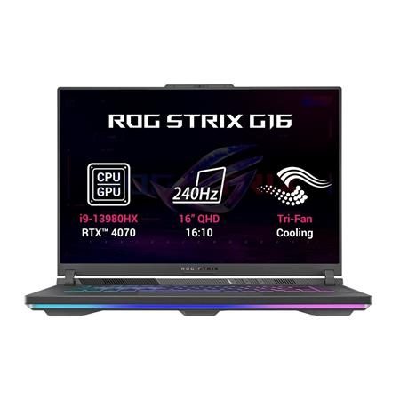 Asus ROG Strix G16 G614JI i9-13980HX 16" 2560x1600 32GB 1TB SSD RTX 4070 W11H Gray 2R; G614JI-N4089W