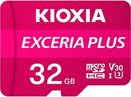 KIOXIA EXCERIA PLUS microSDHC 32GB + adaptér; LMPL1M032GG2