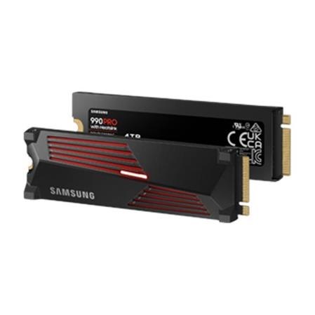 Samsung 990 PRO 4TB SSD M.2 NVMe 5R with Heatsink; MZ-V9P4T0GW