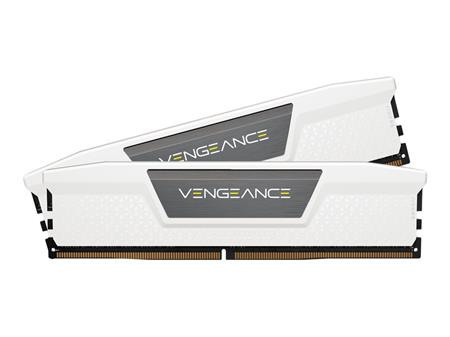 Corsair VENGEANCE DDR5 32GB 2x16GB 5200MHz 1.25V DIMM White Heatspreader Black PCB; CMK32GX5M2B5200C40W