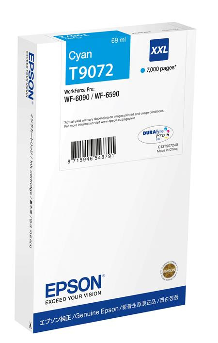 Epson WF-6xxx Ink Cartridge Cyan XL; C13T90824N