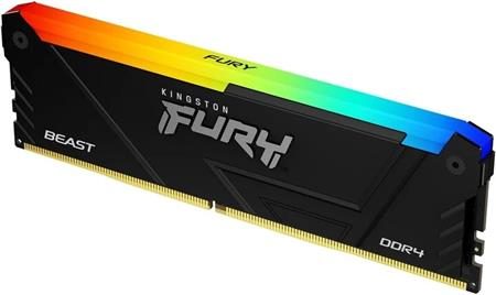 Kingston FURY Beast DDR4 32GB 3200MHz CL16 2x16GB RGB Black; KF432C16BB12AK2/32