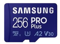 Samsung micro SDXC karta 256GB PRO Plus + SD adaptér; MB-MD256SA EU