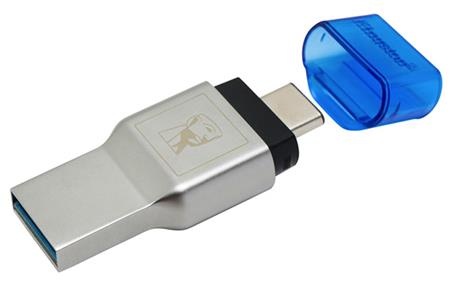 Kingston MobileLite DUO 3C USB3.1+TypeC microSDHC/SDXC Card Reader; FCR-ML3C
