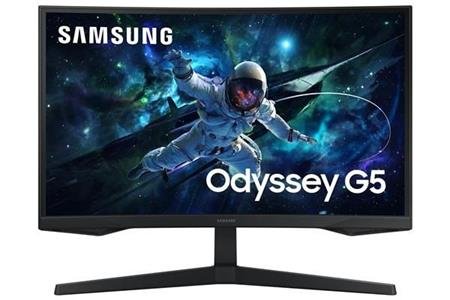 Samsung Odyssey G5/G55C/27"/VA/QHD/165Hz/1ms/Black/2R; LS27CG552EUXEN