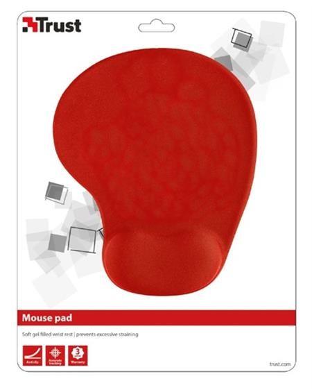 podložka TRUST BigFoot Gel Mouse Pad - red; 20429