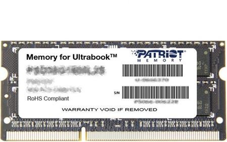 Patriot Signature Line 4GB DDR3L 1600 SODIMM DR; PSD34G1600L2S