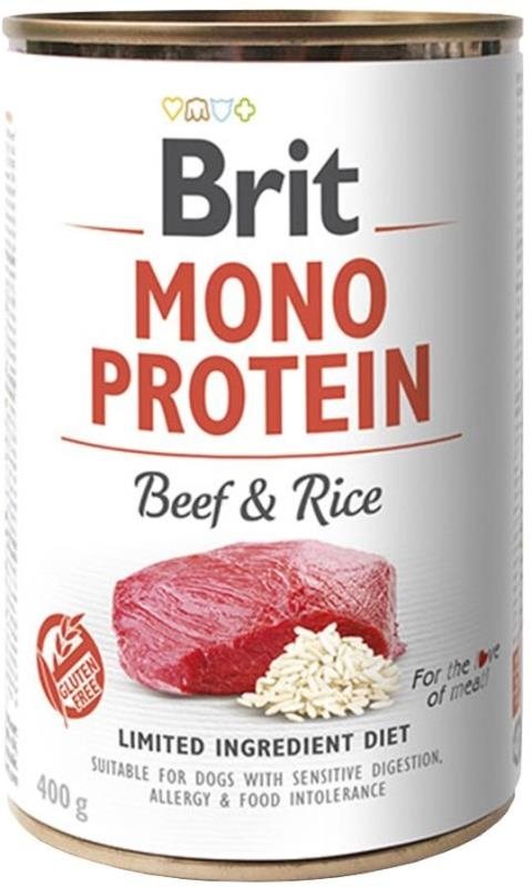 Brit Dog Mono Protein Beef & Brown Rice 400g; 95464