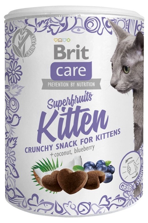 Brit Care Cat Snack Superfruits Kitten 100g; 89600