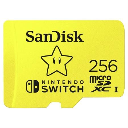 Sandisk Nintendo Switch micro SDXC 256 GB ; SDSQXAO-256G-GNCZN