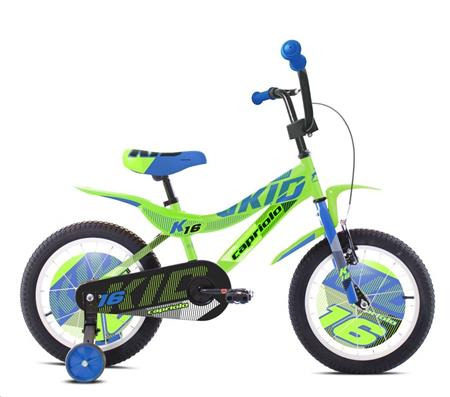 Capriolo Dětské jízdní kolo BMX 16" HT KID modro-zelené; 120377