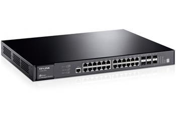 TP-LINK T3700G-28TQ Managed L3 Gbit Switch 24x 10/100/1000 +4x combo +10G SFP+; T3700G-28TQ