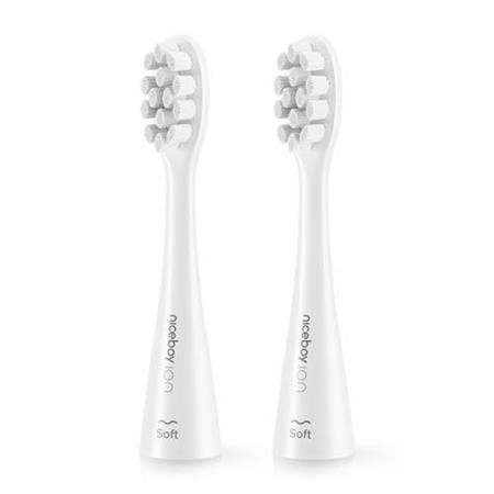 Niceboy ION Sonic toothbrush heads 2 pcs Soft white; sonic-soft-white